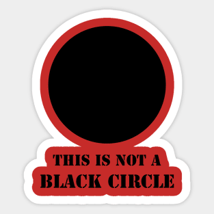 Black Circle Sticker